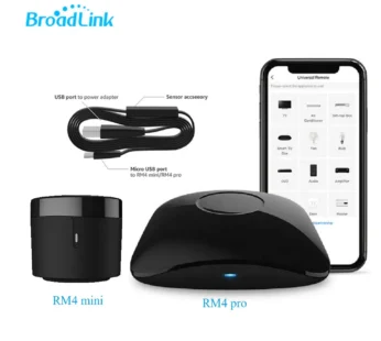 BroadLink RM4 Pro RM4 mini HTS2 Temp and Humidity Sensor Version Wireless Universal Remote Hub with Smart Home Solution