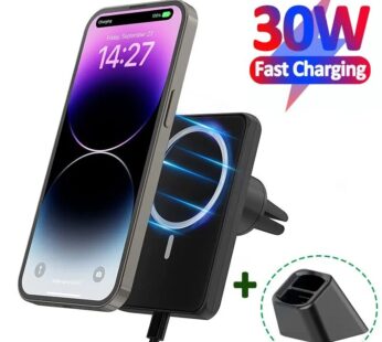 Chargeur magnétique sans fil pour voiture, charge rapide, support de téléphone, Macsafe, iPhone 14, 13, 12 Pro Max, Mini, 30W