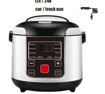 Mini cuiseur à riz pour voiture, camion, soupe, bouillie, cuisson, vapeur, chauffage, boîte à lunch, chauffe-repas, réchauffeur, 1L, 2L, 12V, 24V