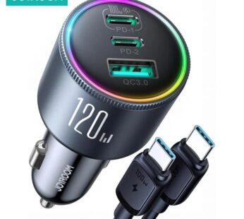 Pomerroom-Chargeur de voiture USB C 3 ports, charge rapide, plusieurs revie, PD 120W, 35W, QC 100, 3.0, allume-cigare Laguna, 4.0 W