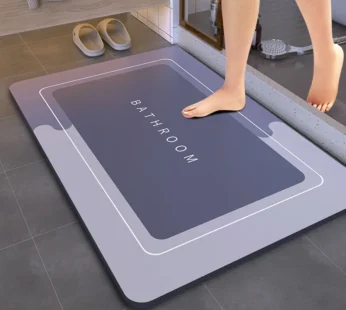 Super Absorbent Shower Bath Mat Bathroom Anti-Slip Carpet Rug Simple Kitchen Entrance Soft Door Bathtub Side Bath Mat Home Decor