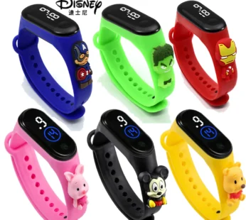 Disney-Montre LED tactile Minnie, bracelet Donald Duck, étudiant, enfants, sport, dessin animé, électronique, cadeau, nouveau, 2022