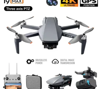 Drone i9 MAX 240G GPS avec caméra HD 4K, cardan 3 axes, flux optique, mini quadrirotor RC professionnel, 26min de vol, 3km, VS Faith