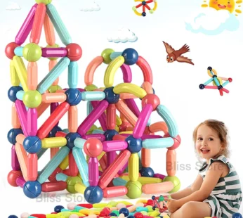 Ensemble de blocs de construction de bâtons magnétiques pour enfants, bricolage, jeux IkConstruction, jouets Montessori dos, cadeau pour enfants