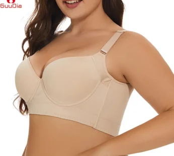 GUUDIA-Soutien-gorge spoant le dos, grande taille, à bande large, vêtement saillant, sous-vêtements lisses, bonnet F 3019