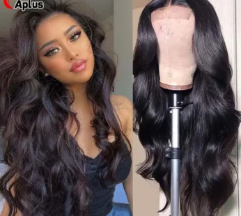 Perruque Lace Closure Wig Body Wave brésilienne naturelle, cheveux humains, 13×6, 5×5, sans colle, HD, en liquimanquer